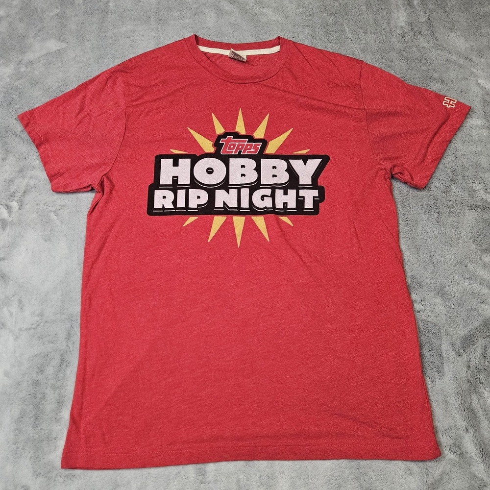 Homage Topps Hobby RIP Night Men's T-Shirt Size Medium Red
